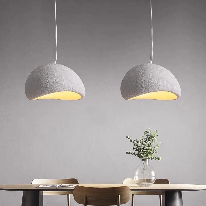 Homira Living Space Nordic Wabi-Sabi LED Chandelier – E27 Pendant Light for Dining Room, Bedroom, Kitchen, Loft & Bar Decor