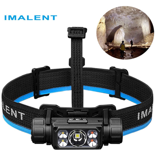 Homira HT70 LED Headlamp – 3500LM Rechargeable Headlight with 5000mAh Battery, Type-C Charging, White & Red Light, 349m Beam