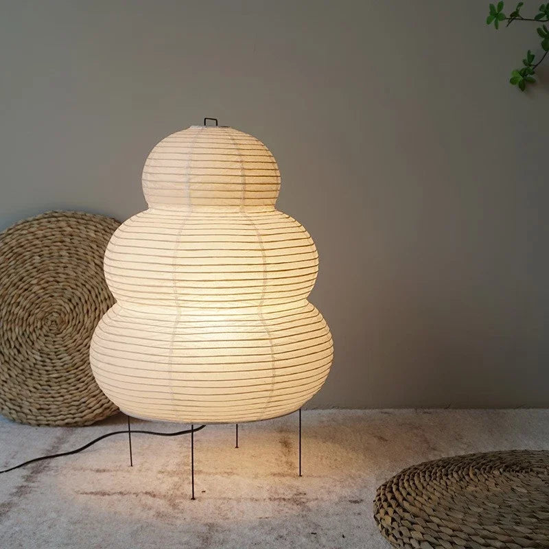Homira Japanese Akari Noguchi Table Lamp – Handmade Paper Lantern Style Bedside & Desk Light (VIP Edition)
