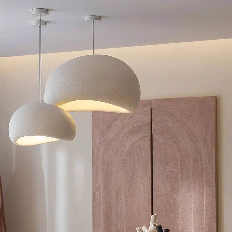 Homira Living Space Nordic Wabi-Sabi LED Chandelier – E27 Pendant Light for Dining Room, Bedroom, Kitchen, Loft & Bar Decor