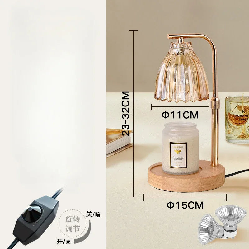 Homira Wax Melting Lamp – Adjustable Height Fragrance Light with Timer for Home Decor & Ambient Lighting