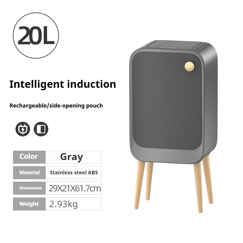Homira 20L Smart Trash Can – Automatic Sensor Waste Bin with High Legs for Kitchen, Bedroom, Living Room & Office