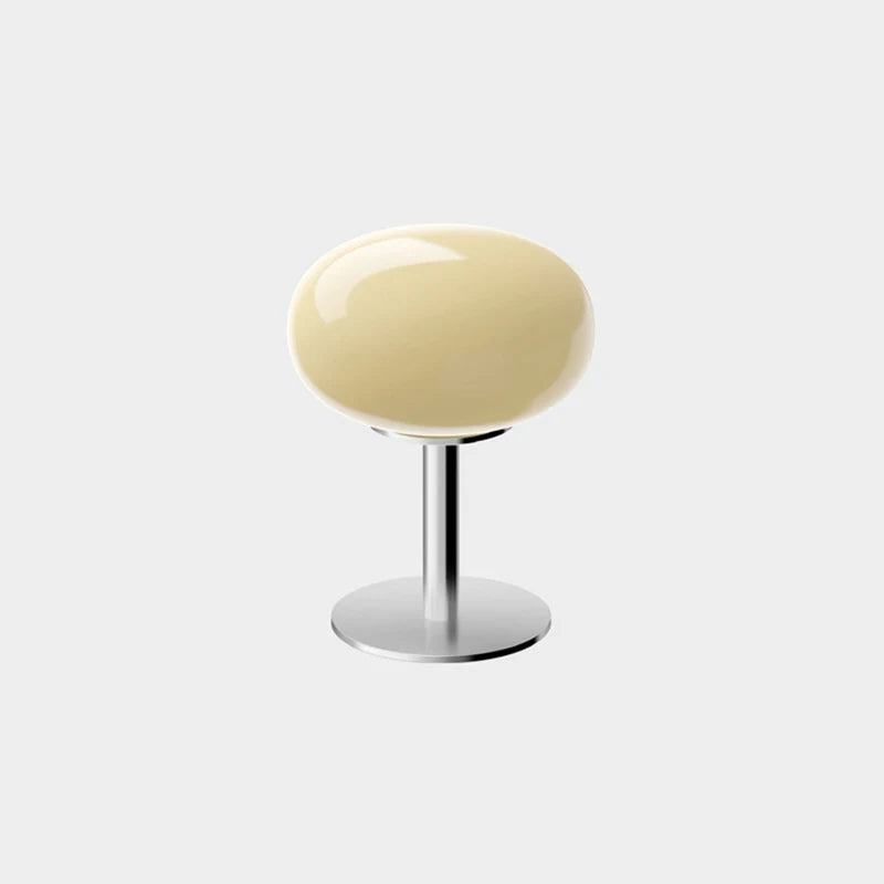 Homira Living Space Macaron Glass Table Lamp – Trichromatic Dimming Night Light for Bedroom, Bedside & Living Room Decor