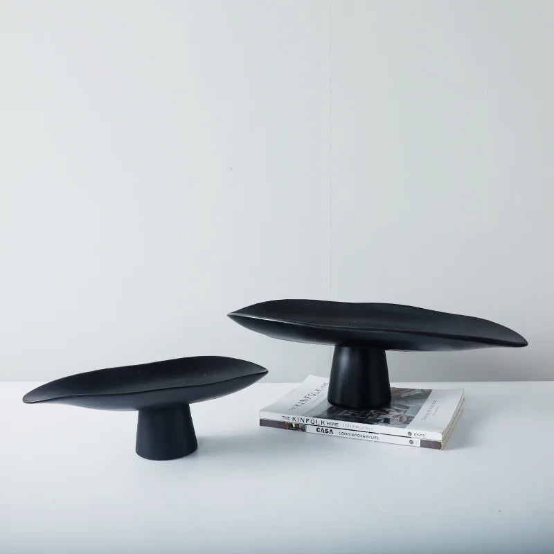Homira Living Space Simple Modern Resin Fruit Tray – High Foot Pedestal Bowl for Living Room, Dining & Tea Table Decoration