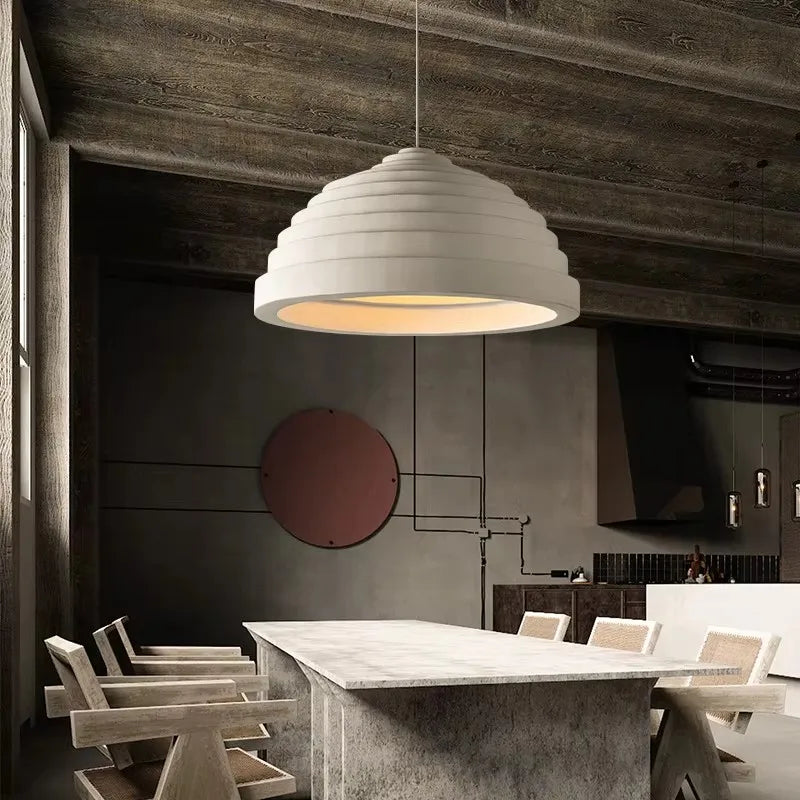 Homira Living Space Nordic Wabi-Sabi Branch Chandelier – Minimalist Cream Style Pendant Light for Dining Room, Restaurant & Homestay