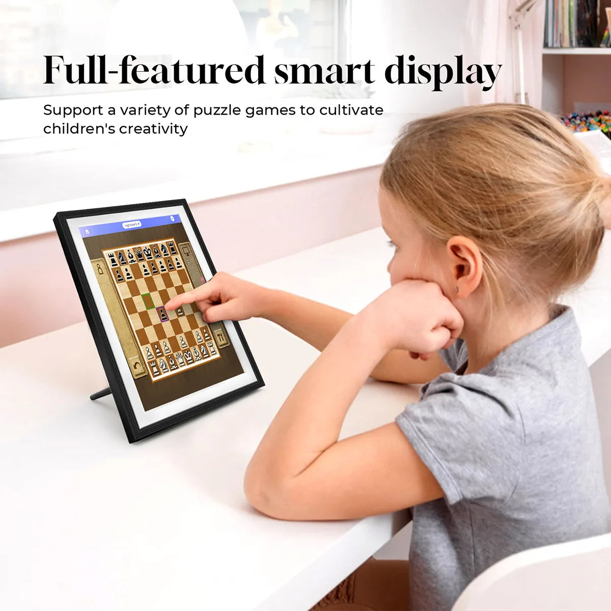 Homira 10.1" Smart Display – Touchscreen Digital Frame with Google Calendar, Assistant & Music Hub, Perfect Family Gift
