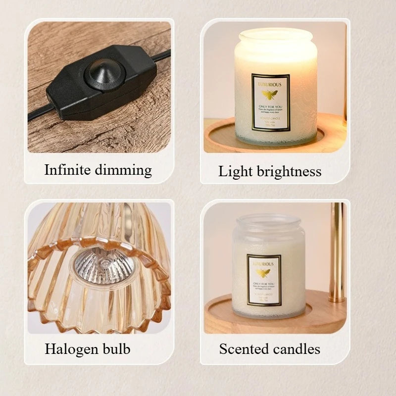 Homira Wax Melting Lamp – Adjustable Height Fragrance Light with Timer for Home Decor & Ambient Lighting