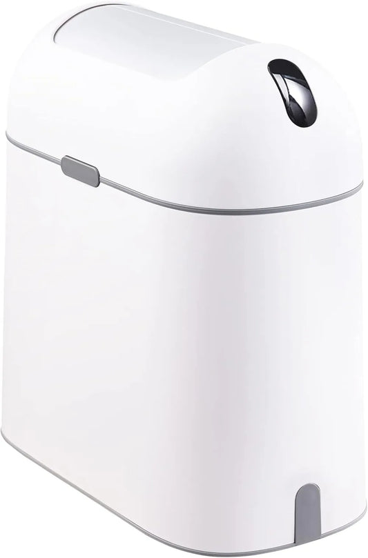 Homira 2.5-Gallon Smart Bathroom Trash Can – Motion Sensor Waterproof Bin with Butterfly Lid, Modern Bathroom Decor