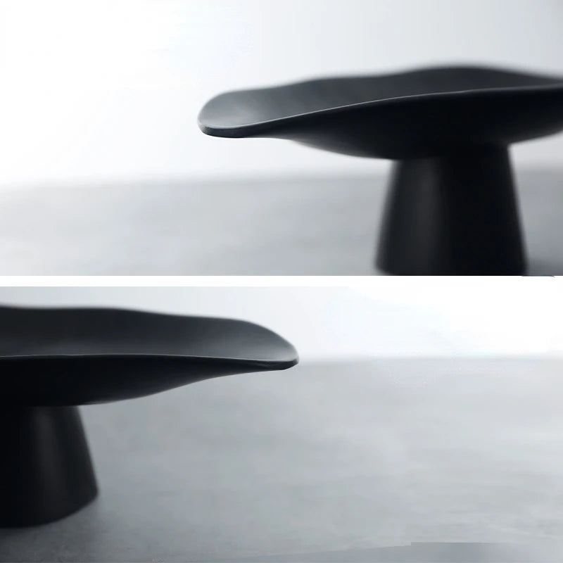 Homira Living Space Simple Modern Resin Fruit Tray – High Foot Pedestal Bowl for Living Room, Dining & Tea Table Decoration