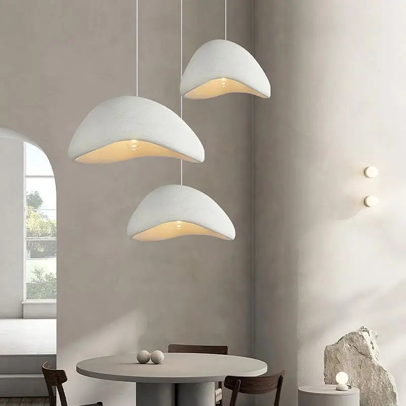 Homira Living Space Nordic Wabi-Sabi LED Chandelier – E27 Pendant Light for Dining Room, Bedroom, Kitchen, Loft & Bar Decor