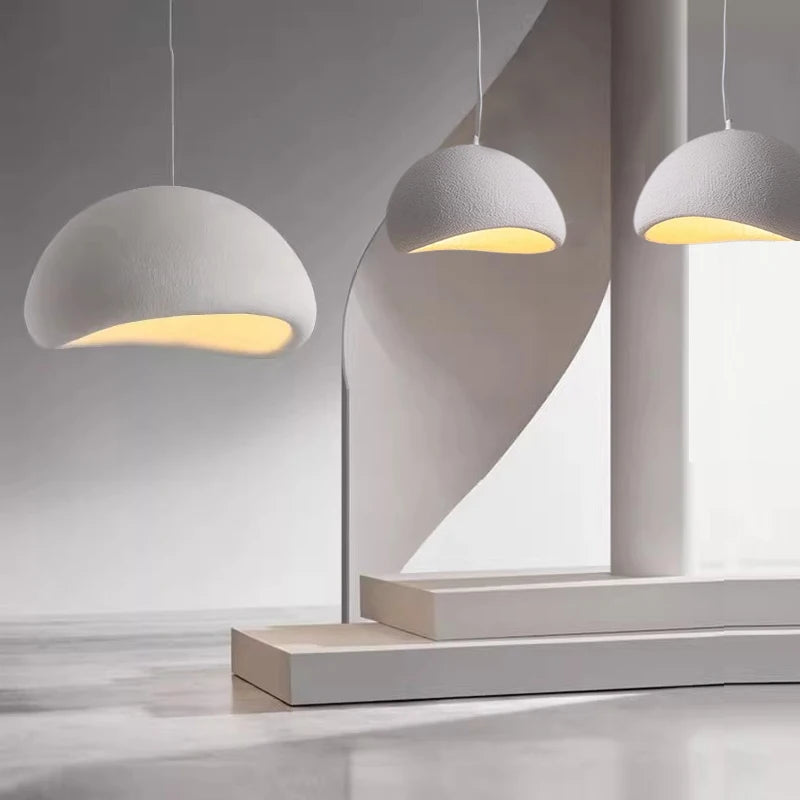Homira Living Space Nordic Wabi-Sabi LED Chandelier – E27 Pendant Light for Dining Room, Bedroom, Kitchen, Loft & Bar Decor