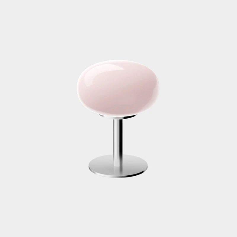 Homira Living Space Macaron Glass Table Lamp – Trichromatic Dimming Night Light for Bedroom, Bedside & Living Room Decor
